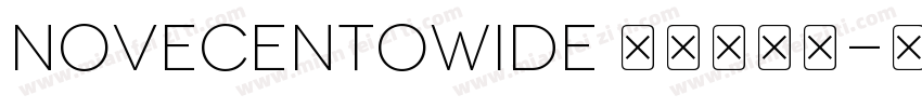 NovecentoWide 作者和音社字体转换